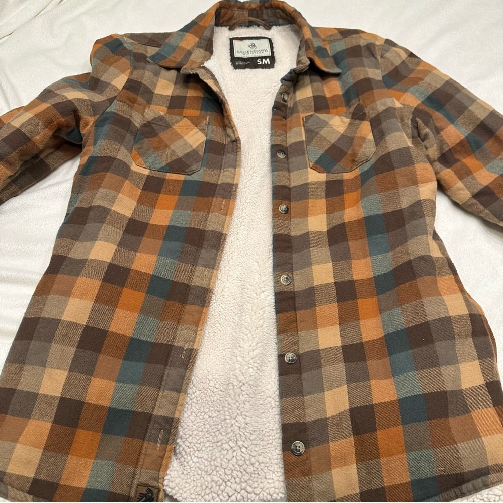 Legendary Whitetails Brown and Cream Sherpa Lined Jacket - Picture 8 of 10